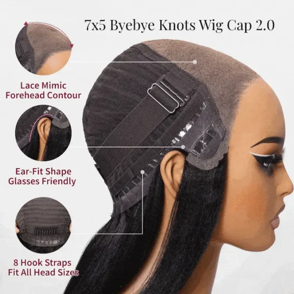 Beautyforever @Lynee 7x5 and 13x4 Pre-Everything Lace Frontal Black Cherry Layered Straight and Loose Wave Effortlessly Glueless Wig - Image 3