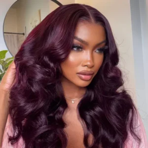 Beautyforever @Lynee 7x5 and 13x4 Pre-Everything Lace Frontal Black Cherry Layered Straight and Loose Wave Effortlessly Glueless Wig