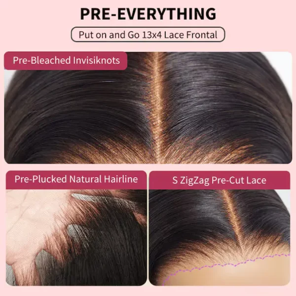 Beautyforever 13x4 Pre-Eveyrthing Lace Frontal Wig Summertime Side Part Short Bob Jerry Curly Wig - Image 5