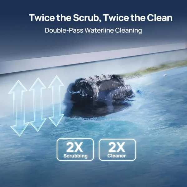 Beatbot AquaSense 2 Cordless Robotic Pool Vacuum Cleaner, Smart Surface Parking, Double-Pass Waterline Scrubbing, Cleans Floor, Walls, and Waterline, Above & In-Ground Pools up to 3,230 sq.ft - Blue - Image 6
