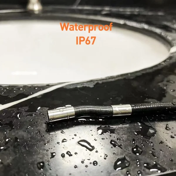Two-Way Articulating Borescope, DXZtoz Industrial Endoscope with 0.33in Articulated Snake Camera, Video Inspection Scope with Light for Automotive Aircraft Mechanics- 5.5FT - Image 3