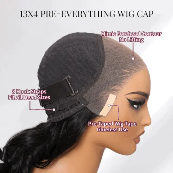 Beautyforever 13x4 Pre-Eveyrthing Lace Frontal Wig Summertime Side Part Short Bob Jerry Curly Wig - Image 2