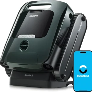 Beatbot AquaSense 2 Pro Cordless Pool Vacuum Robot, Unmatched 5-in-1 Cleaning, Surface Parking, Skims Water Surface with APP Control, Water Clarification, for Pools up to 3,875 Sq.ft – Emerald Green