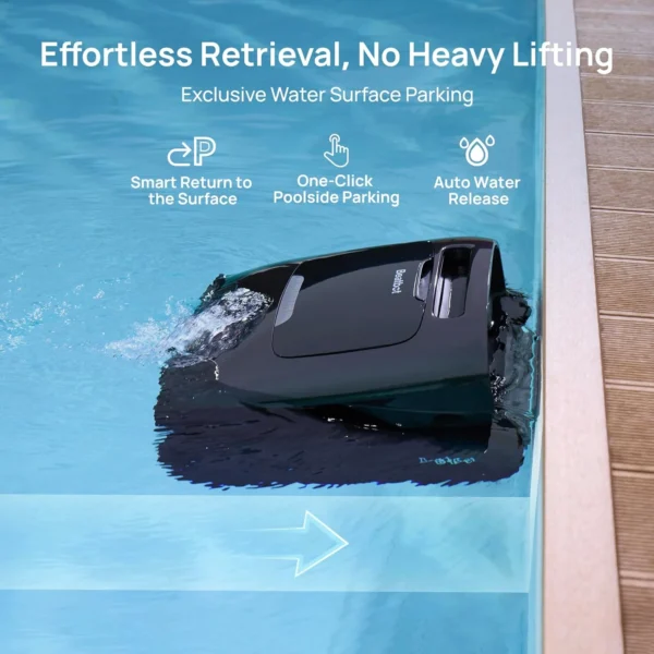 Beatbot AquaSense 2 Pro Cordless Pool Vacuum Robot, Unmatched 5-in-1 Cleaning, Surface Parking, Skims Water Surface with APP Control, Water Clarification, for Pools up to 3,875 Sq.ft – Emerald Green - Image 3