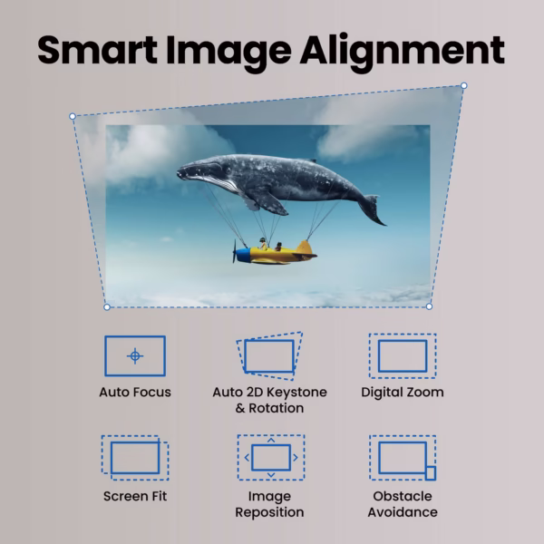 GP520 | 4K HDR 2600lm Home Entertainment Projector with Google TV - Image 8
